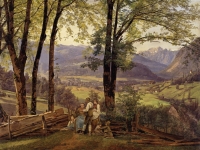 Ferdinand_Georg_Waldmüller_-_Blick_auf_Ischl_(1838)