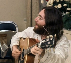 Lie_In_15_--_John_rehearses_Give_Peace_A_Chance