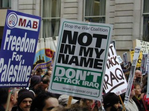 Not-in-my-name_banner,_Stop_The_War_demo