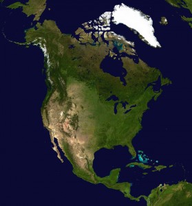 North_America_satellite_orthographic