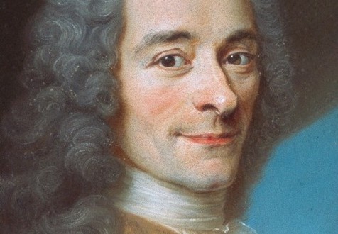 Voltaire, détail du visage (château de Ferney)