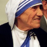 Mother Teresa of Calcutta at a pro-life meeting on July 13, 1986 in Bonn, Germany
