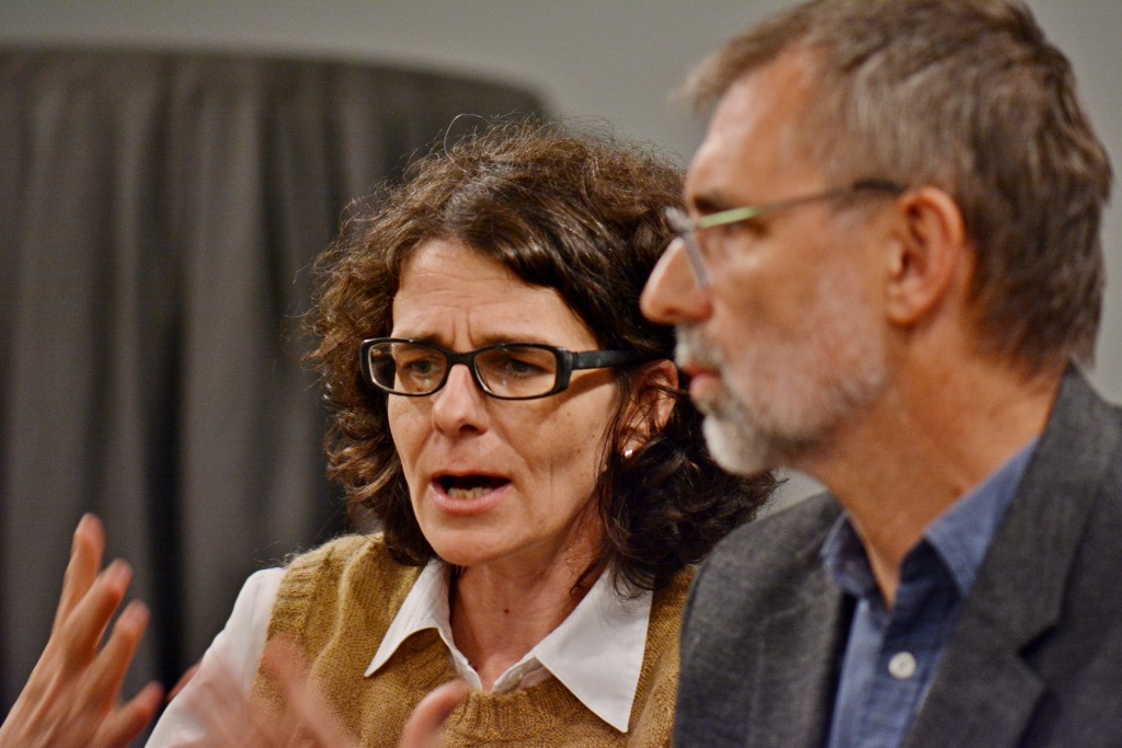 Михаела заедно с чешкия писател Мартин Шмаус при гостуването му преди време у нас