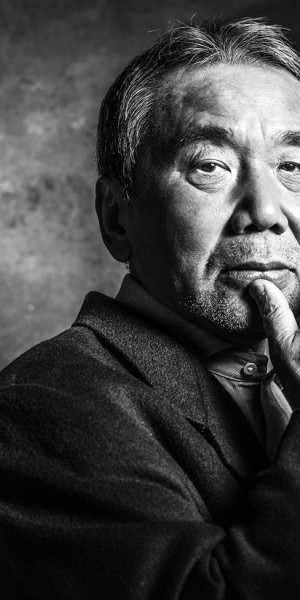 Der Schriftsteller Haruki Murakami am 07.11.2014 in Berlin.