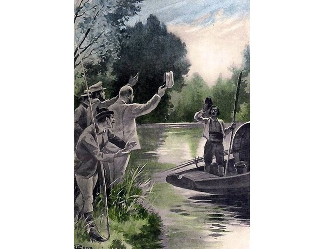 Илюстрация от книгата на Жул Верн