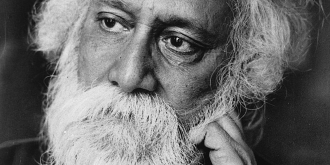 This is an undated photo of Sir Rabindranath Tagore, Hindu poet, writer and philosopher, in Calcutta, India.  Tagore was born in Calcutta in 1861 and was the first Asian to receive the Nobel Prize in literature in 1913.  He was knighted in 1915, but denounced the honor in 1919 to protest against British policy in Punjab.  He died on Aug. 7, 1941.  (AP Photo) ORG XMIT: APHS103