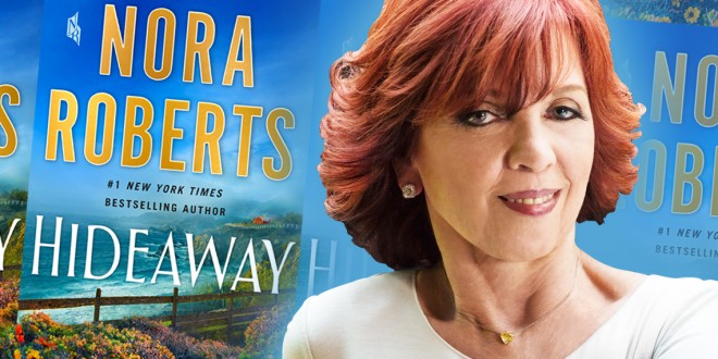 author nora roberts and her latest book hideaway