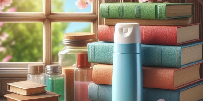 April, knihy, deodorant